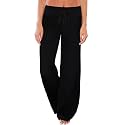 AMiERY Women's Comfy Casual Pajama Pants Floral Print Drawstring Palazzo Lounge Pants Wide Leg