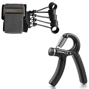 finger gripper strength trainer with resistance bands