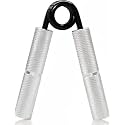 Metal Heavy Hand Grip and Wrist Strengthener Gripper - Resistance from 50-350LB Exerciser for Hand Grip Strength Trainer and Fingers (150 Lb, Silver)
