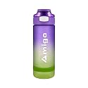 Amigo Hydra GB750 Sports Water Bottle with Time Marker & Straw,Dishwasher Safe/Leak-Proof Drink Bottle/BPA Free/Non-Toxic Tritan Material/1 Click Open for Running Gym (Blue Gradient)