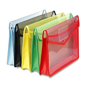 aminit transparent envelope folder  poly-plastic a4 documents file storage bag with snap button  document folder for a4 size certificates  bag for document set of 10