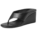 AMINUGAL Wedge Flip Flops Sandals for Women