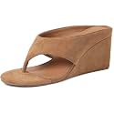 AMINUGAL Wedge Flip Flops Sandals for Women