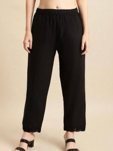 Amiras Relaxed Women Black Trousers