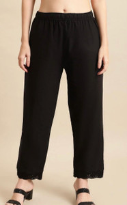 Amiras Relaxed Women Black Trousers