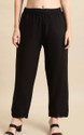 Amiras Relaxed Women Black Trousers