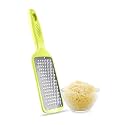 Amiraj Stainless Steel Cheese Grater & Lemon Zester for Kitchen- Cheese, Lemon, Ginger, Garlic, Chocolate, Vegetables & Fruits Shredder with Protective Cover, Adrak Grater, Dishwasher Safe Flat