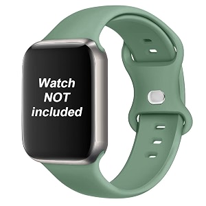 amirite abs040 butterfly loop soft silicone watch straps compatible with apple iwatch replacement bands for men women 45mm 44mm 42mm 49mm and 41mm 40mm 38mm for iwatch series ultra 8 7 6 5 4 3 2 1 se se2