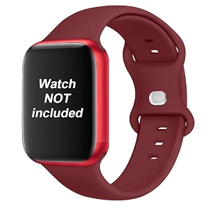 amirite abs040 butterfly loop soft silicone watch straps compatible with apple iwatch replacement bands for men women 45mm 44mm 42mm 49mm and 41mm 40mm 38mm for iwatch series ultra 8 7 6 5 4 3 2 1 se se2