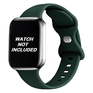 amirite abs040 butterfly loop soft silicone watch straps compatible with apple iwatch replacement bands for men women 45mm 44mm 42mm 49mm and 41mm 40mm 38mm for iwatch series ultra 8 7 6 5 4 3 2 1 se se2