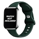 AMiRiTE ABS040 Butterfly Loop Soft Silicone Watch Straps Compatible With Apple iWatch Replacement Bands For Men Women 45mm 44mm 42mm 49mm and 41mm 40mm 38mm, For iWatch Series Ultra 8 7 6 5 4 3 2 1 SE SE2