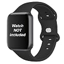 AMiRiTE ABS040 Butterfly Loop Soft Silicone Watch Straps Compatible With Apple iWatch Replacement Bands For Men Women 45mm 44mm 42mm 49mm and 41mm 40mm 38mm, For iWatch Series Ultra 8 7 6 5 4 3 2 1 SE SE2