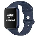 AMiRiTE ABS040 Butterfly Loop Soft Silicone Watch Straps Compatible With Apple iWatch Replacement Bands For Men Women 45mm 44mm 42mm 49mm and 41mm 40mm 38mm, For iWatch Series Ultra 8 7 6 5 4 3 2 1 SE SE2