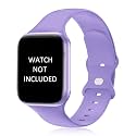 AMiRiTE ABS040 Butterfly Loop Soft Silicone Watch Straps Compatible With Apple iWatch Replacement Bands For Men Women 45mm 44mm 42mm 49mm and 41mm 40mm 38mm, For iWatch Series Ultra 8 7 6 5 4 3 2 1 SE SE2