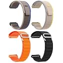 AMiRiTE ADS149 22MM Nylon Alpine G-Hook / Trail Velcro Loop Bands / Straps Compatible with Noise Colorfit Pulse 2 Max / Huawei GT2(46mm) / Honor Magic Watch 2(46mm) / Noise Pulse Go Buzz / Boat Flash / Xtend / Xtend Pro / Noi