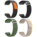 AMiRiTE ADS149 22MM Nylon Alpine G-Hook / Trail Velcro Loop Bands / Straps Compatible with Noise Colorfit Pulse 2 Max / Huawei GT2(46mm) / Honor Magic Watch 2(46mm) / Noise Pulse Go Buzz / Boat Flash / Xtend / Xtend Pro / Noi
