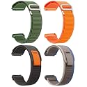 AMiRiTE ADS149 22MM Nylon Alpine G-Hook / Trail Velcro Loop Bands / Straps Compatible with Noise Colorfit Pulse 2 Max / Huawei GT2(46mm) / Honor Magic Watch 2(46mm) / Noise Pulse Go Buzz / Boat Flash / Xtend / Xtend Pro / Noi
