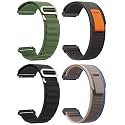 AMiRiTE ADS149 22MM Nylon Alpine G-Hook / Trail Velcro Loop Bands / Straps Compatible with Noise Colorfit Pulse 2 Max / Huawei GT2(46mm) / Honor Magic Watch 2(46mm) / Noise Pulse Go Buzz / Boat Flash / Xtend / Xtend Pro / Noi