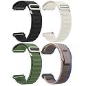 AMiRiTE ADS149 22MM Nylon Alpine G-Hook / Trail Velcro Loop Bands / Straps Compatible with Noise Colorfit Pulse 2 Max / Huawei GT2(46mm) / Honor Magic Watch 2(46mm) / Noise Pulse Go Buzz / Boat Flash / Xtend / Xtend Pro / Noi