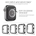 AMiRiTE ADW02 Case Bumper Cover with Built-in 9H Tempered Glass Screen Protector Compatible with Apple Watch Bling Diamond Rhinestone Case for iWatch Series 6/5 / 4 / SE (40MM, Gold - Diamond)
