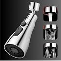 AMiRiTE AMR26 Tap Extender for Kitchen Sink, Flexible Faucet with Tap Extension for Convenient Use Upgrade Your Kitchen Sink with Flexible Tap for Easy Access (3 MODE FLOW)
