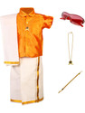 Amirtha Fashion Boys Festive & Party Dhoti, Shawl and Shirt Set