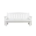 Amish Casual Heavy Duty 800 Lb Mission Pressure Treated Porch Glider (Semi Solid White Stain, 6 Foot)