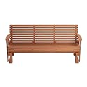 Amish Heavy Duty 800 Lb Roll Back Pressure Treated Porch Glider (6 Foot, Cedar Stain)