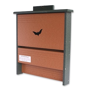 amish-made 20 colony bat house eco-friendly poly-wood turf greencedar