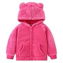 AMIYAN Bear Ears Shape Fleece Warm Hoodies Clothes Toddler Zip-up Light Jacket Sweatshirt Outwear For Baby Boys