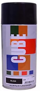 amk black spray paint 375 ml