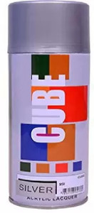 amk silver spray paint 375 ml