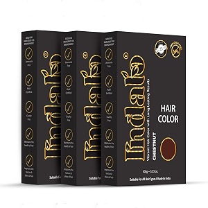 ammonia-free vibrant hair color chestnut with natural ingredients - 100g pack of 3