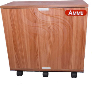 ammu wooden trolley with battery tray for inverter battery teak color trolley for inverter and battery