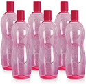 Amni POLKA 1000 ml Pack of 6 Pink 1000 ml Plastic Bottle (Pack of 6, Pink)