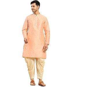 Amodh by Kisah Mens Navy Blue Cotton
