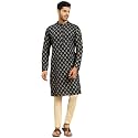 Amodh by Kisah Men39s Navy Blue Cotton