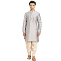 Amodh by Kisah Men39s Navy Blue Cotton