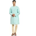 Amodh by Kisah Men39s Navy Blue Cotton