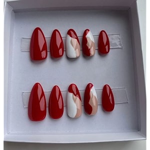 fake nails with glue