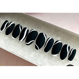 fake nails with glue