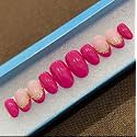 Press On Fake Nails 12 Pcs Jelly Glue on False Nails for Women Girl Lightweight &amp; Long Lasting| Easy To Use