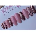 fake nails with glue