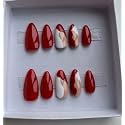 fake nails with glue