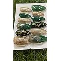 Press On Fake Nails 12 Pcs Jelly Glue on False Nails for Women Girl Lightweight &amp; Long Lasting| Easy To Use