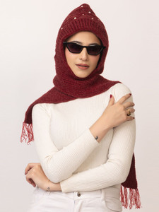 amoldo self design woven beanie