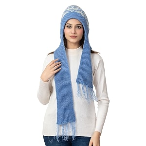 amoldo women39s wool blend cap with muffler design