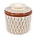 Ceramic Butter Box Dish Tray Bell Container with lid, Large Butter Tray Set, Butter Keeper, Butter Storage Container, Butter Storage Box, 100gm Butter Box