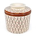 Ceramic Butter Box Dish Tray Bell Container with lid, Large Butter Tray Set, Butter Keeper, Butter Storage Container, Butter Storage Box, 100gm Butter Box