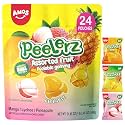 Amos Peelerz Assorted Peelable Gummy Variety Pack – Mango, Lychee &amp; Pineapple | 24 Individually Wrapped Packs (608g) | Fun, Chewy, Shareable Treat